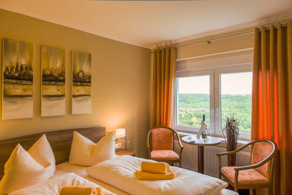 double room, valley view | in-room safe, desk, iron/ironing board, rollaway beds