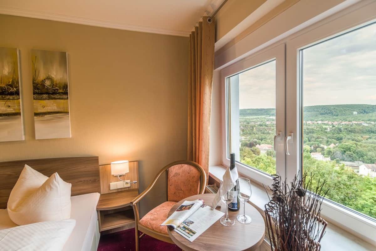 double room, valley view | in-room safe, desk, iron/ironing board, rollaway beds