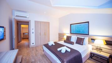 Familie vierpersoonskamer, uitzicht op zee | Kameruitzicht