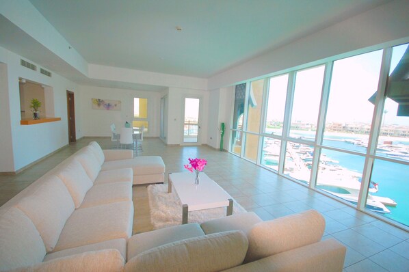 Apartment, 3 Bedrooms | Living area | TV