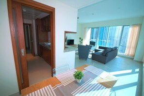 Appartement, 1 chambre | Coin séjour | Télévision