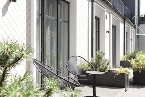 Design 1 Bedroom Apartment with terrace Subaciaus St.19 | Terrace/patio