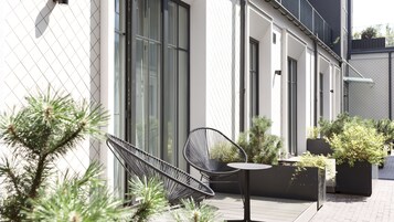 Design 1 Bedroom Apartment with terrace Subaciaus St.19 | Terrace/patio