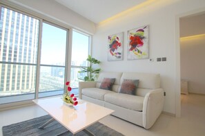 Apartment, 1 Bedroom | Living room | TV