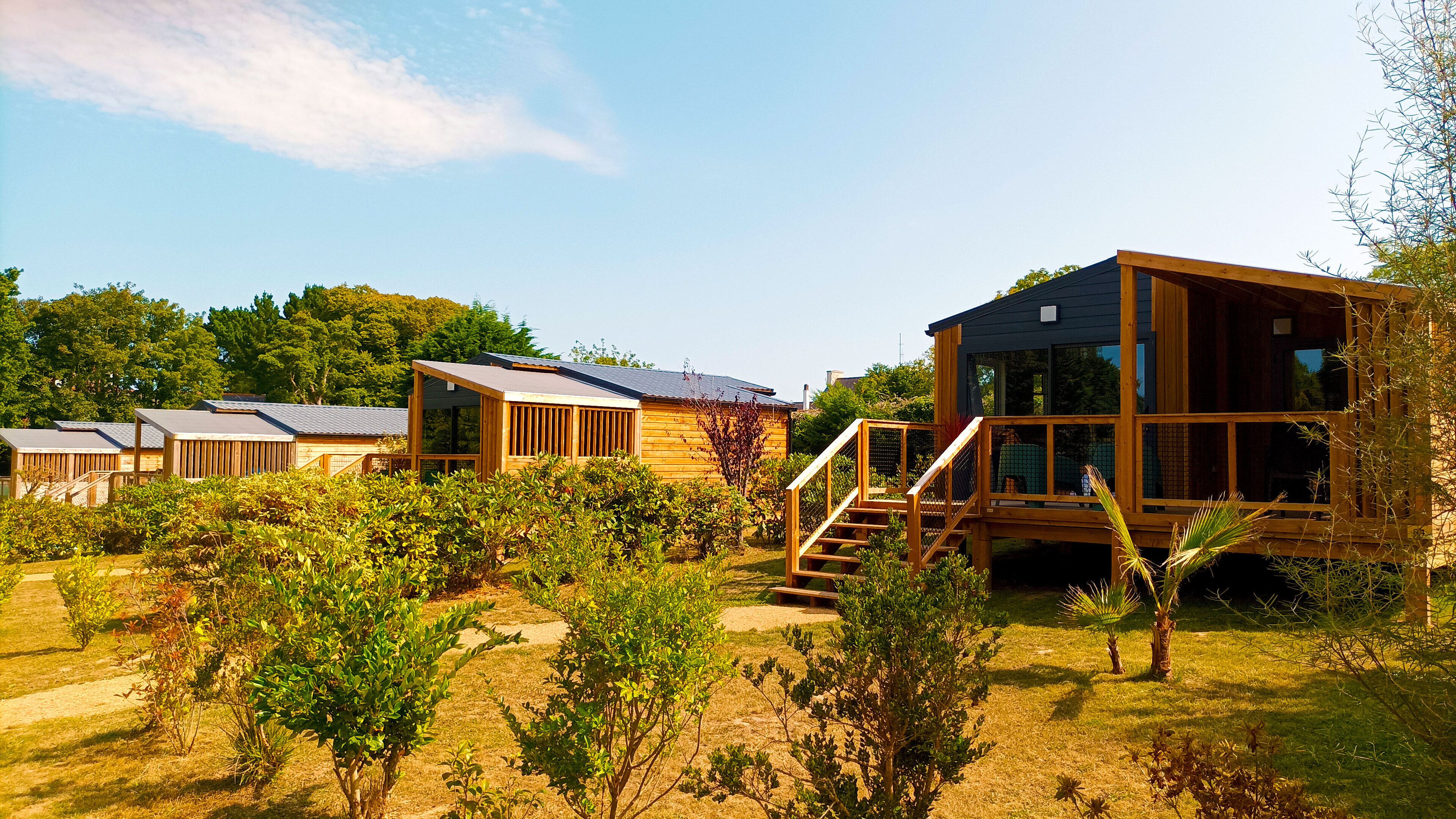 Chalet Deluxe, 3 habitaciones, Terraza, vista al jardín | Vista al jardín