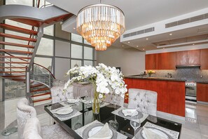 Apartment, 2 Bedrooms | In-room dining - Kennedy Towers - Central Park Towers (Dubai)