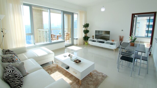 Apartment, 1 Bedroom | Living area - Kennedy Towers - 29 Boulevard (Dubai)