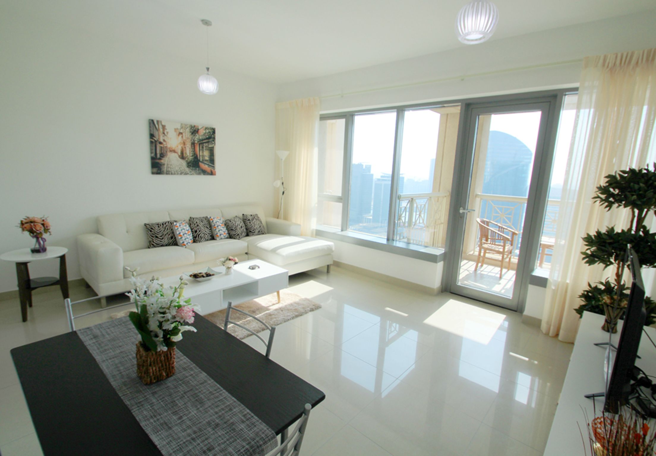 Apartment, 1 Bedroom | Living area | TV