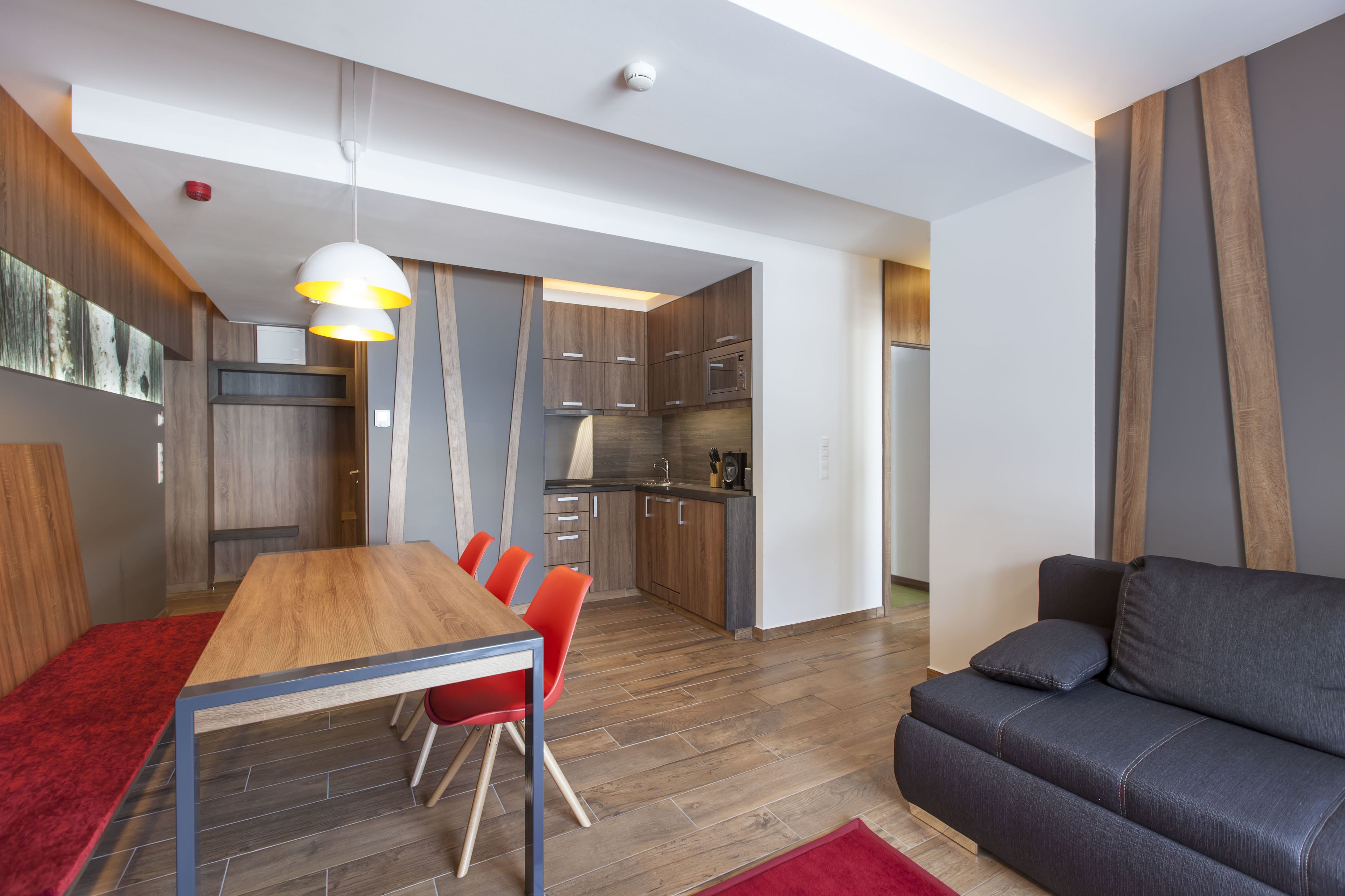 Apartment, 2 Bedrooms | Living area | Flat-screen TV, DVD player, heated floors