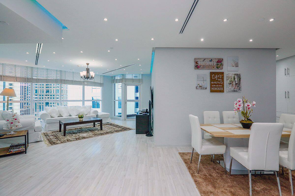 Apartment, 3 Bedrooms, Pool Access | Living area | TV
