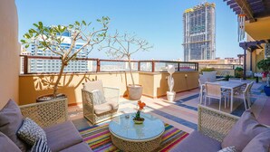 Apartment, 3 Bedrooms | Terrace/patio - Kennedy Towers - Fairmont North (Dubai)