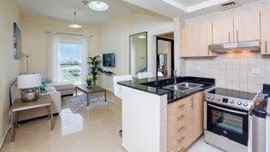 Appartamento, 1 camera da letto | Cucina privata | Frigorifero, microonde, forno, piano cottura