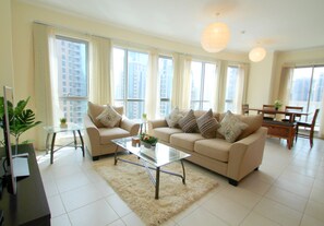 Apartment, 1 Bedroom | 1 bedroom, in-room safe, blackout curtains, iron/ironing board - Kennedy Towers - Residences 3 (Dubai)