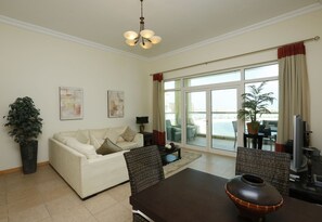 Apartment, 2 Bedrooms, Balcony | Living area - Kennedy Towers - Al Sultana (Dubai)