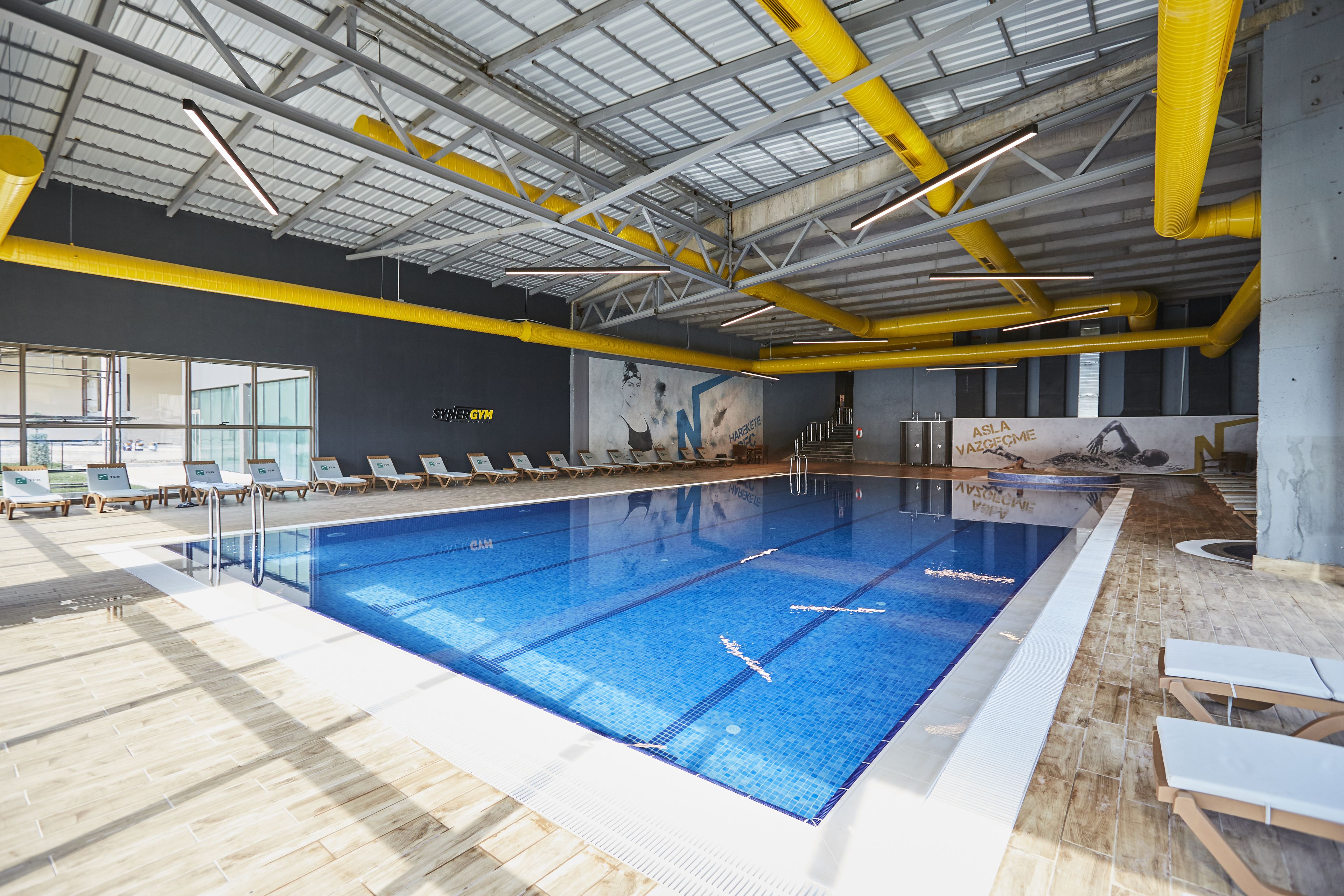 2 indoor pools, seasonal outdoor pool, pool umbrellas, pool loungers