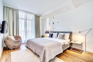 华丽公寓, 1 间卧室, 无障碍, 阳台 | 1 多间卧室、高档床上用品、客房内保险箱、隔音