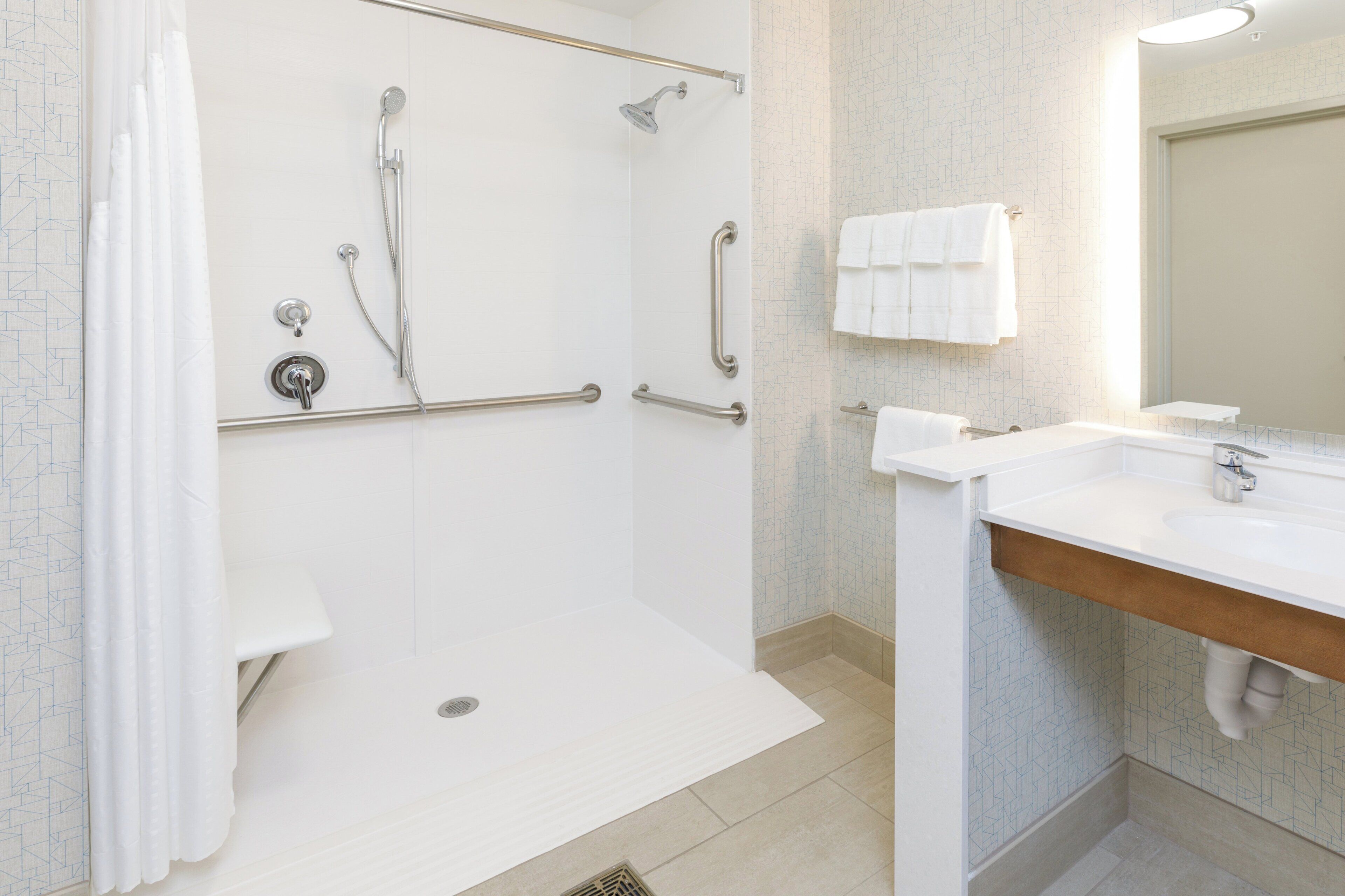 free toiletries, hair dryer, towels