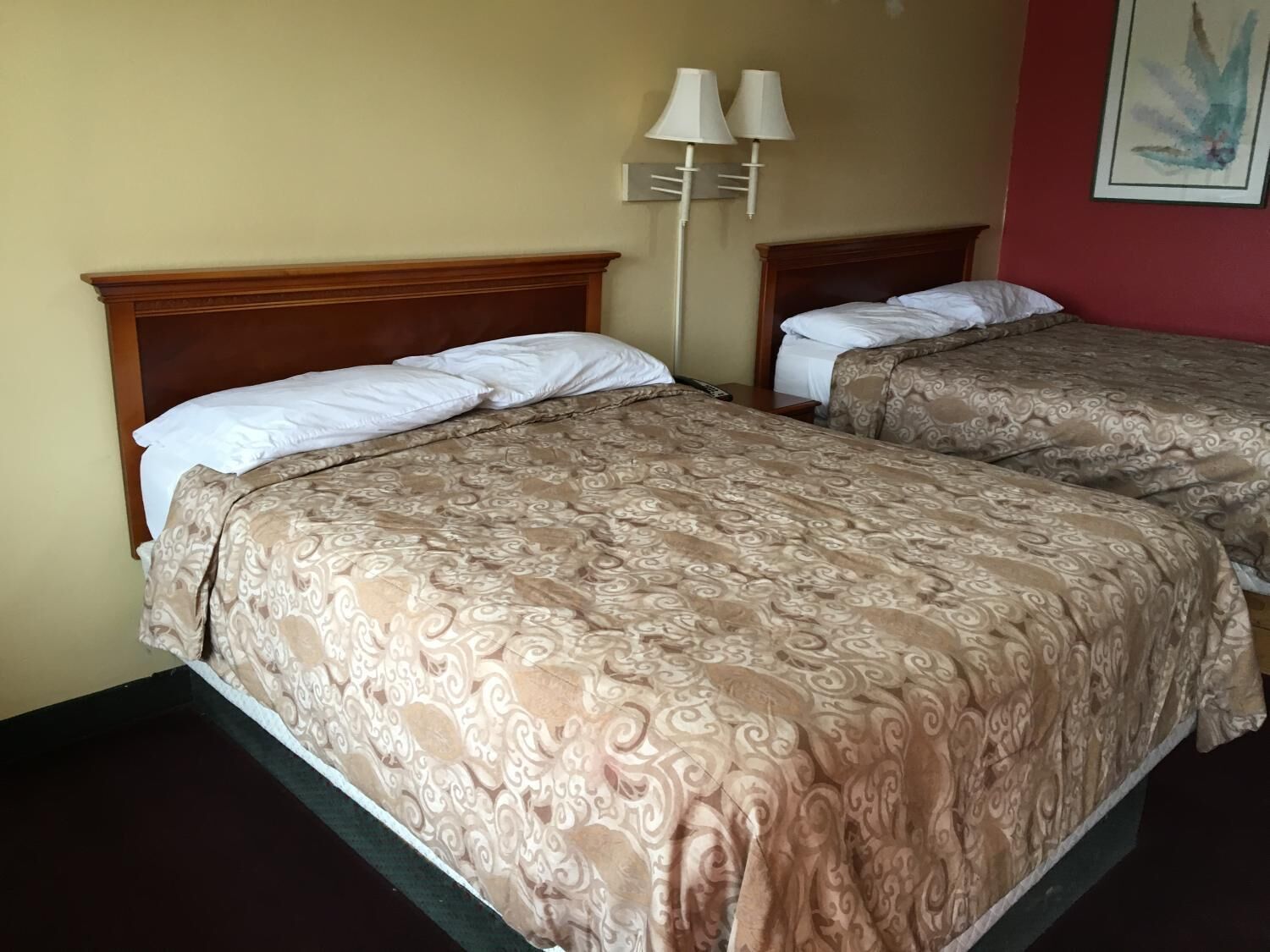 Deluxe Room, 2 Queen Beds, Non Smoking | Desk, iron/ironing board, free WiFi, bed sheets