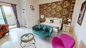Luxury-Doppelzimmer, 1 Queen-Bett | Schreibtisch, schallisolierte Zimmer, Zustellbetten, kostenloses WLAN