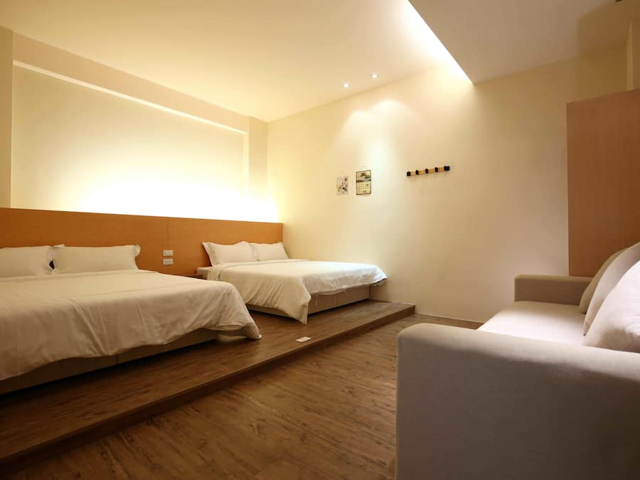 Individually decorated, individually furnished, desk, blackout drapes