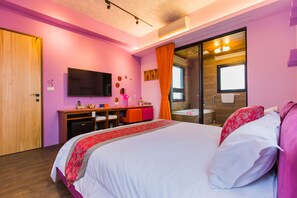 Honeymoon-Doppelzimmer | Individuell dekoriert, individuell eingerichtet, Schreibtisch