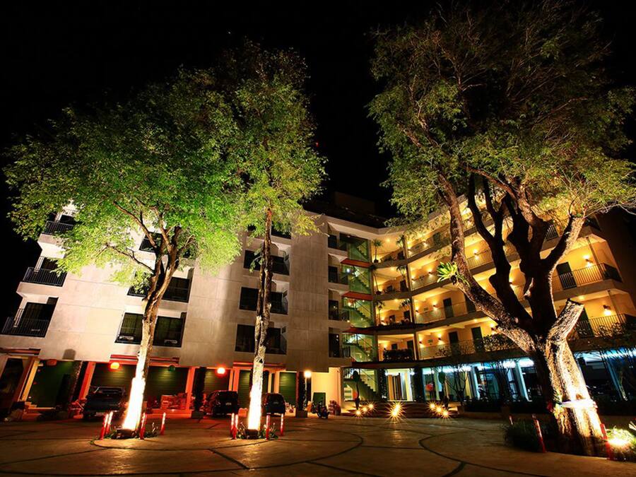 Front of property – evening/night