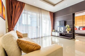 32-inch LCD TV with cable channels, TV - Premier Suites Kata (Karon)