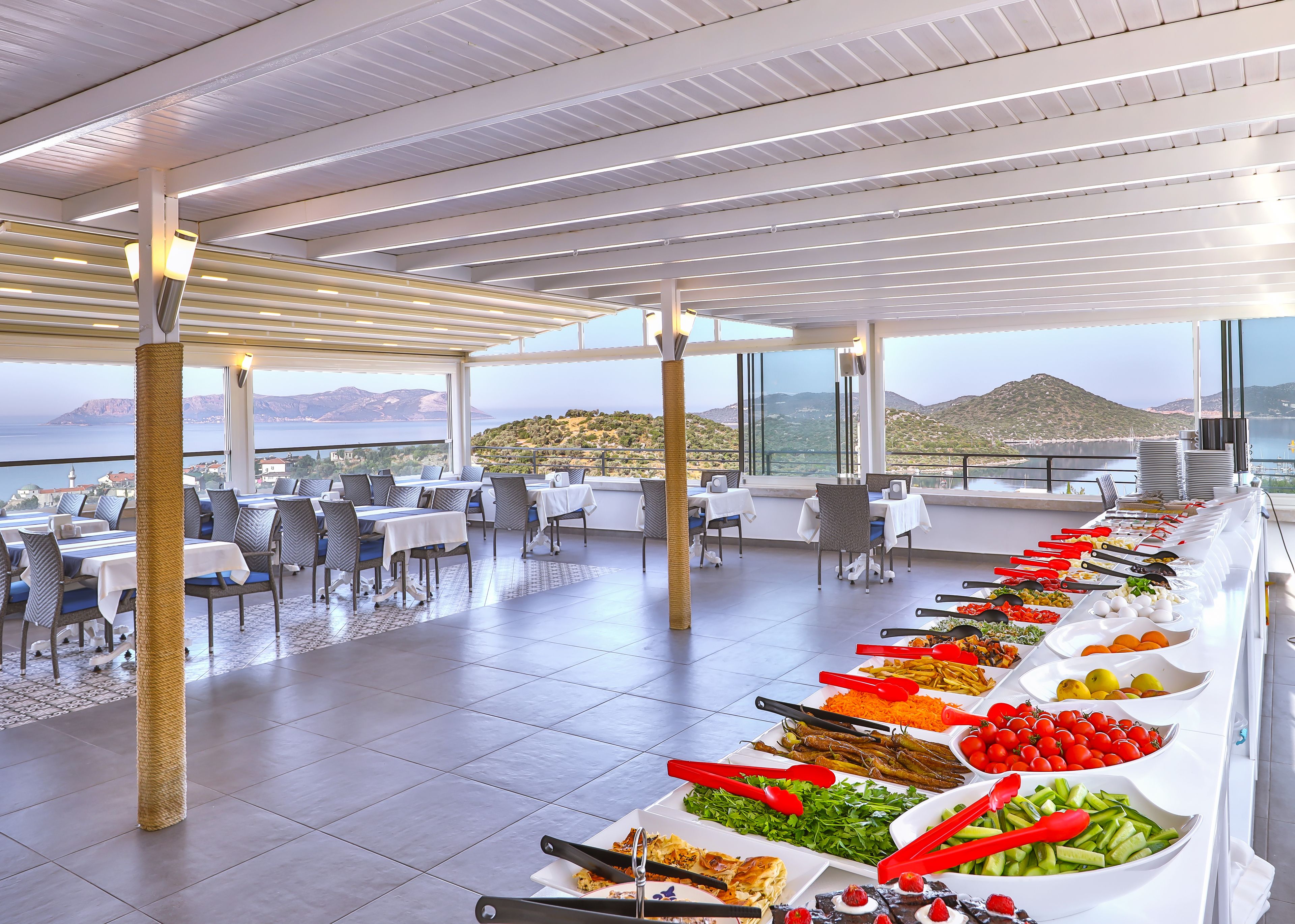 breakfast, dinner served; turkish cuisine, sea views