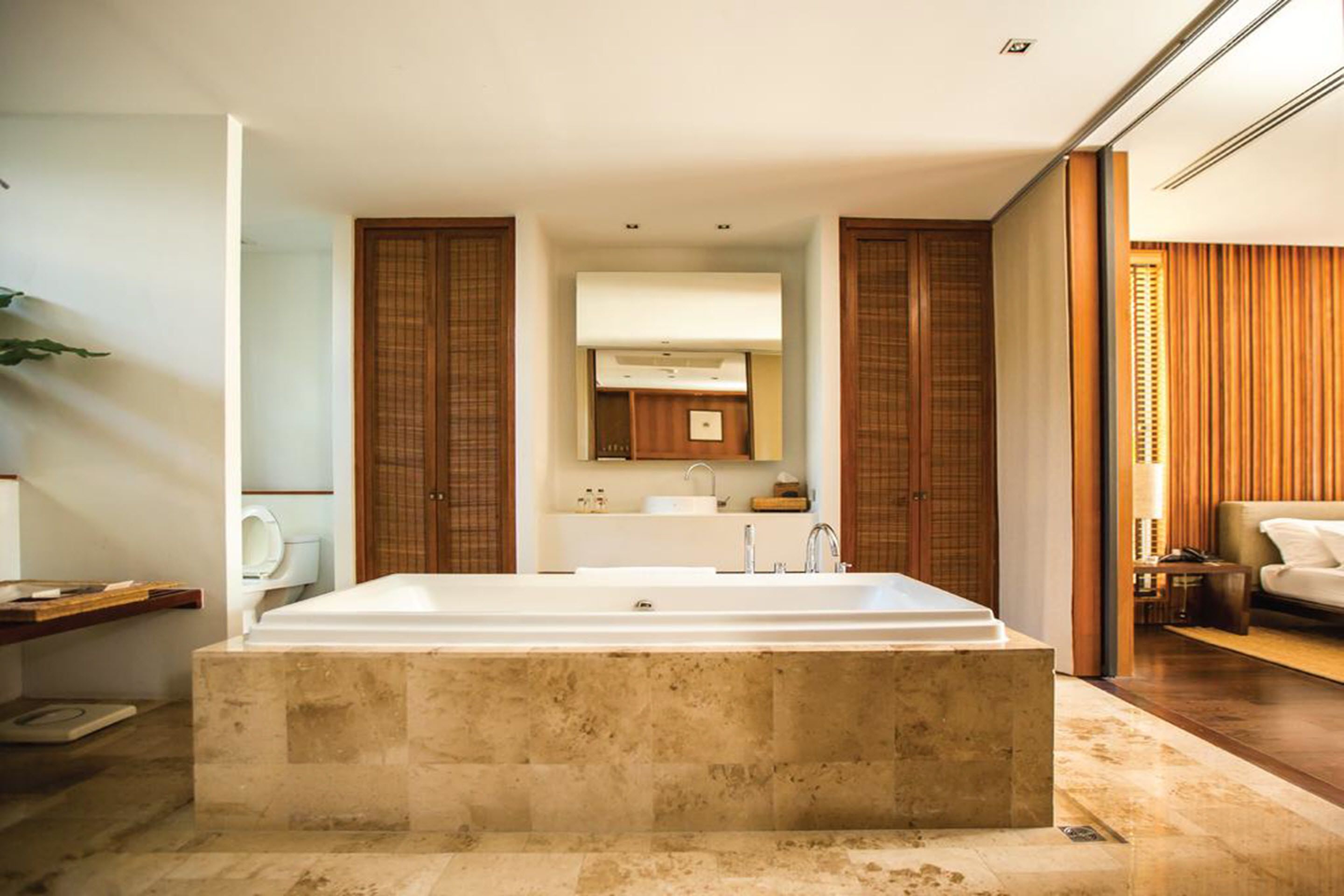 1-bedroom suite with private pool  | bathroom | separate bathtub and shower, jetted bath, free toiletries, hair dryer