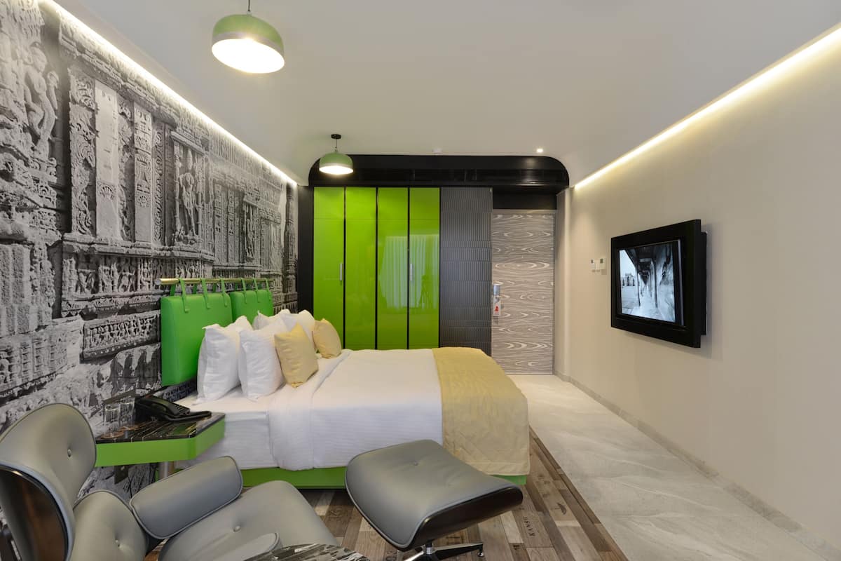 Camera Deluxe con letto matrimoniale o 2 letti singoli, vista città | Vista dalla camera