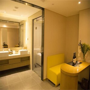 Romantic Premier Room (Duplex) | Living area | LCD TV