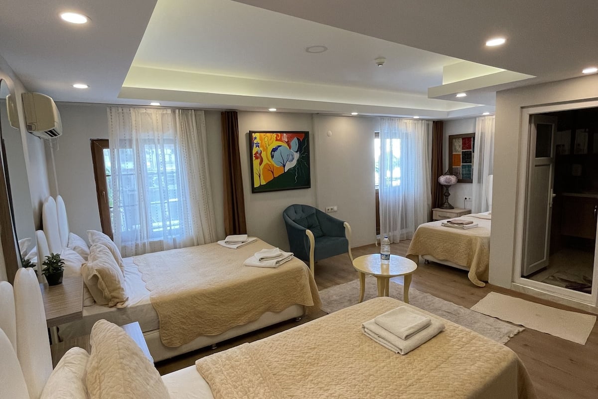 comfort quadruple room, mountain view | 2 bedrooms, premium bedding, free wifi, bed sheets