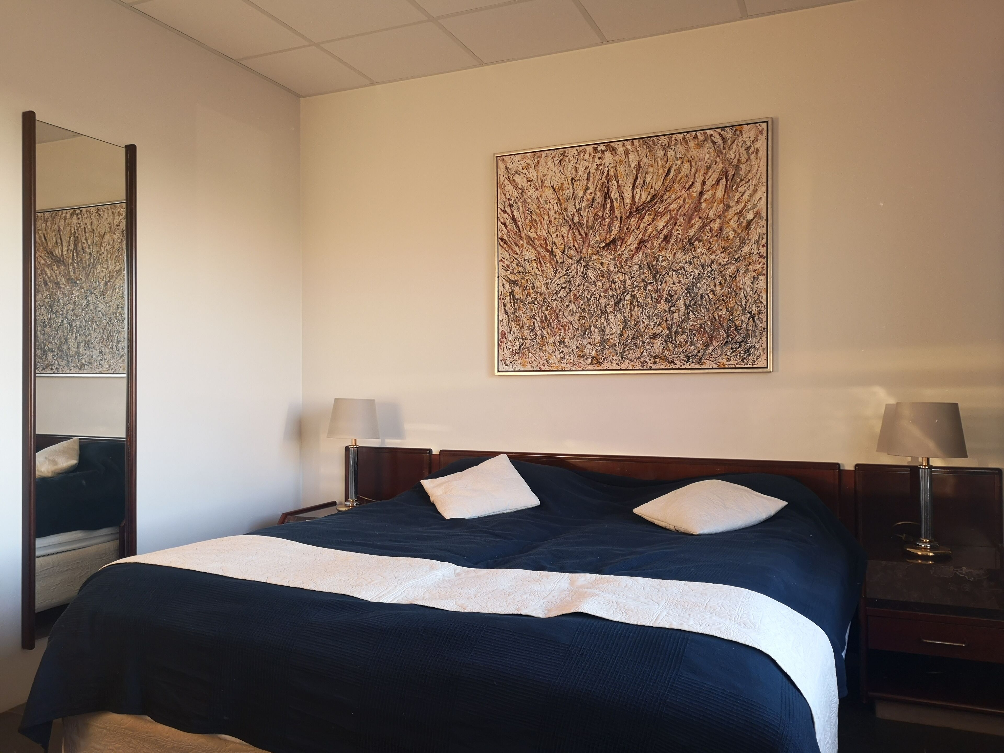 double or twin room | desk, laptop workspace, blackout curtains, iron/ironing board