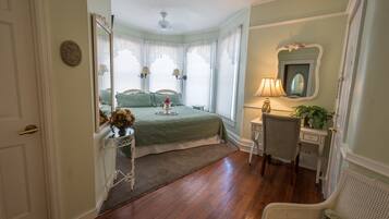 Individually decorated, iron/ironing board, bed sheets