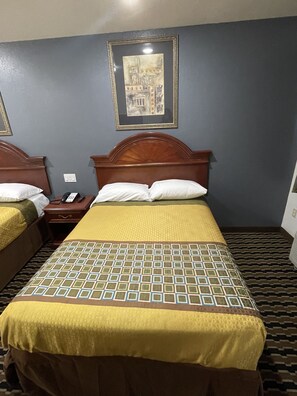 Deluxe Room, 2 Double Beds, Non Smoking | Desk, soundproofing, free WiFi, bed sheets