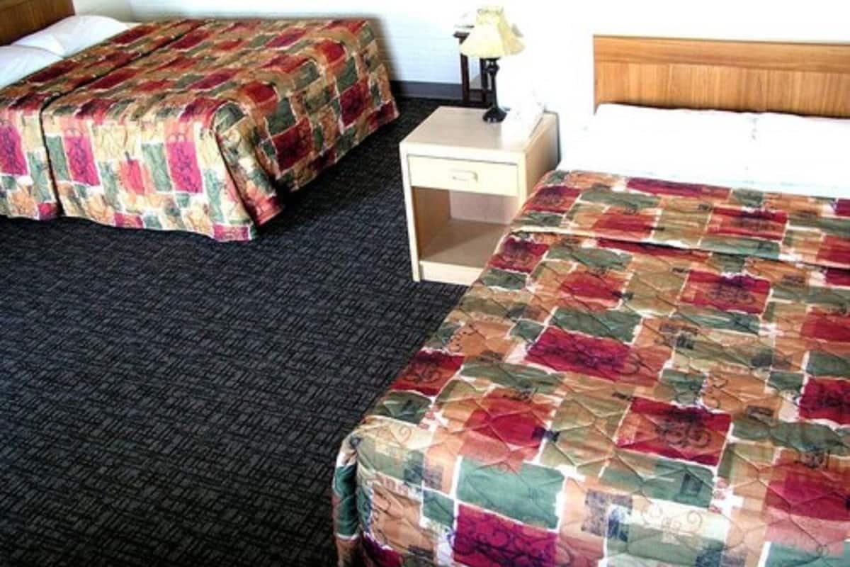 Room, 2 Double Beds | Desk, blackout curtains, iron/ironing board, free WiFi