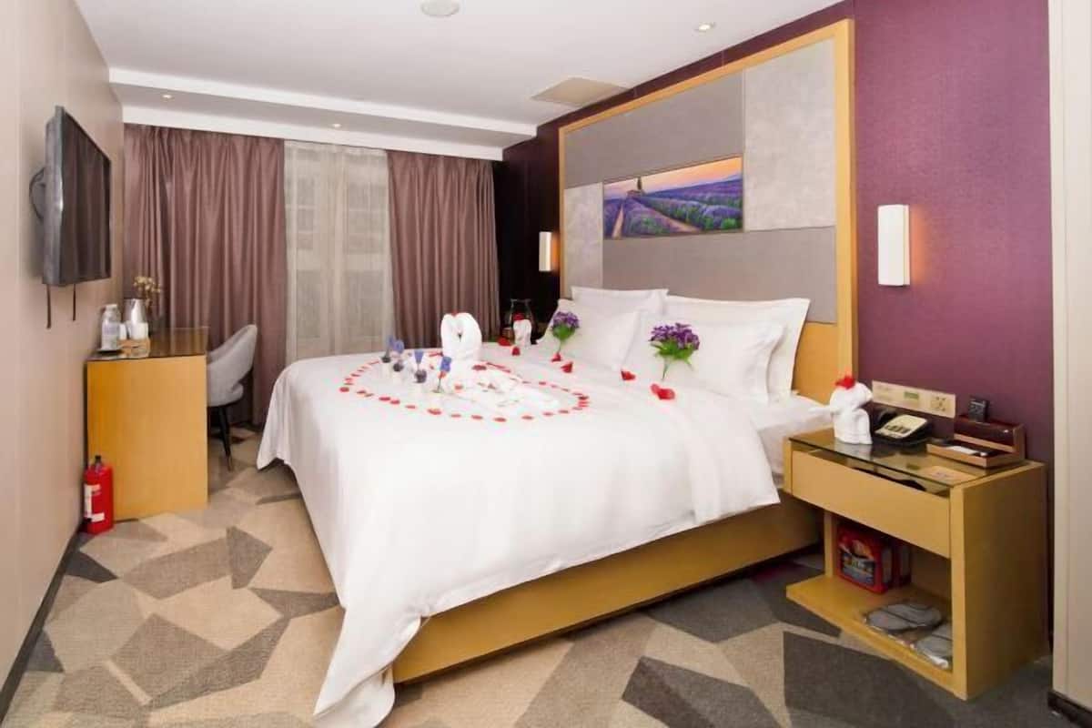 Minibar, desk, blackout drapes, free WiFi