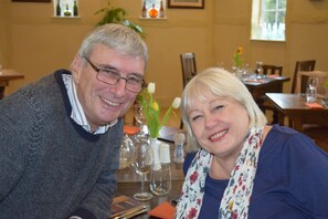 Breakfast, lunch and dinner served