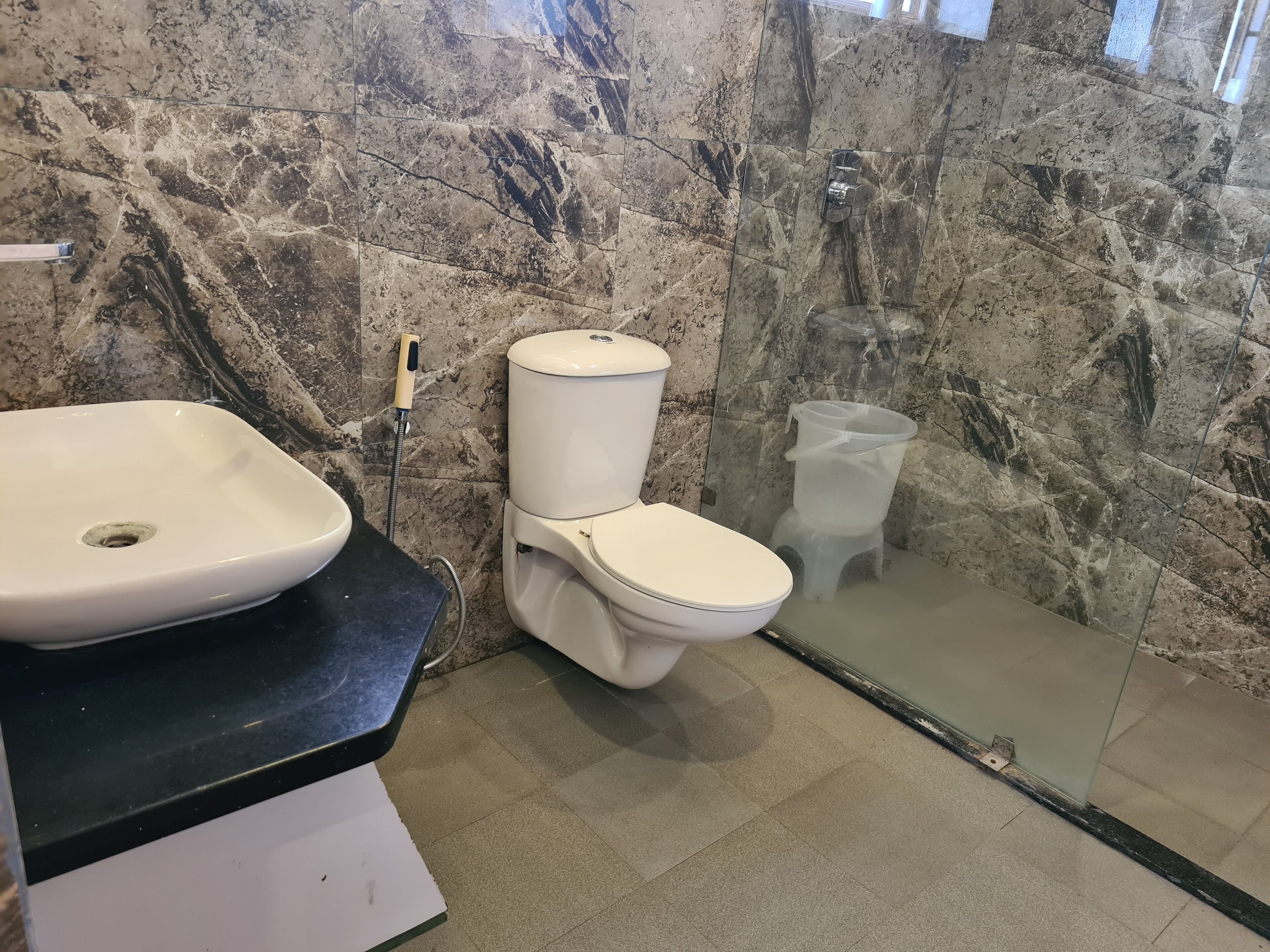 shower, eco-friendly toiletries, hair dryer, slippers