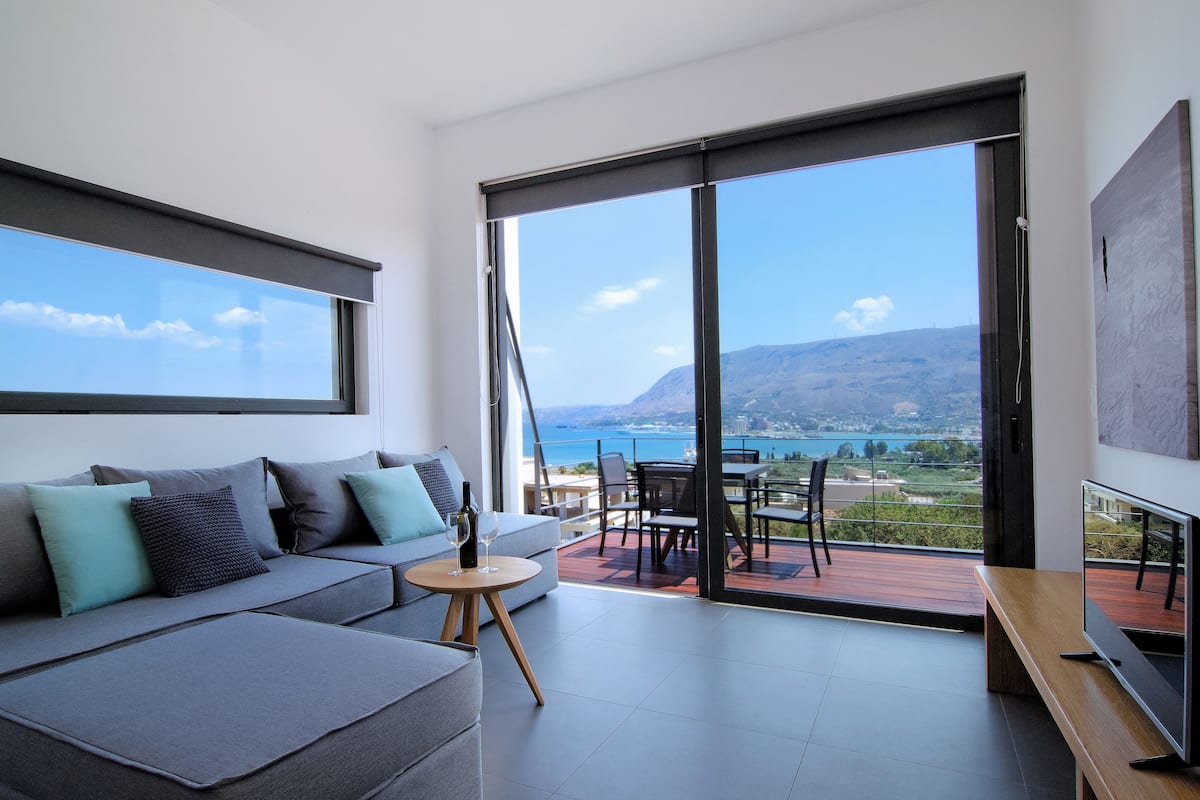 Appartement, vue mer | Coin séjour