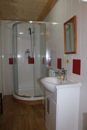 Shower, free toiletries, towels, soap - Littlestone Hotel (New Romney)