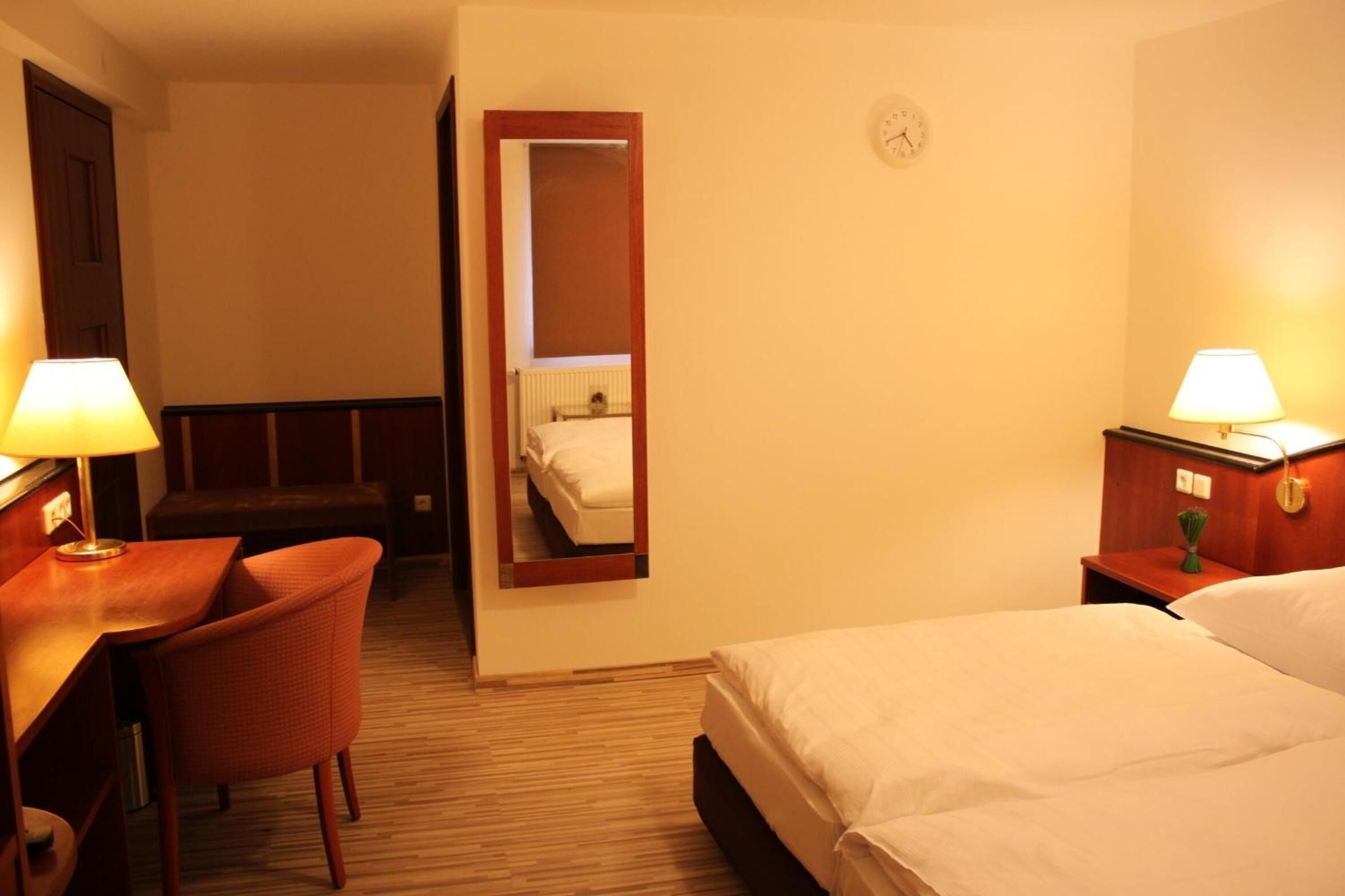 desk, iron/ironing board, cots/infant beds, rollaway beds