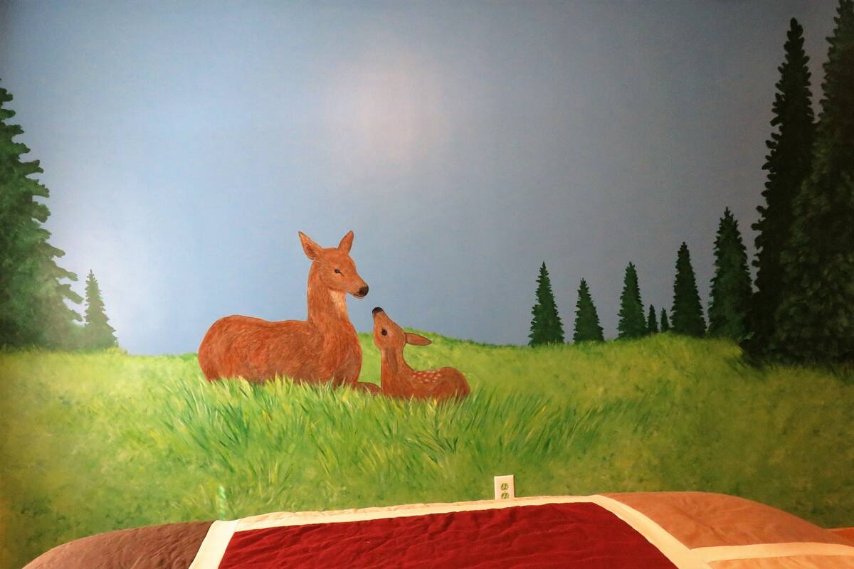 Rom – basic, 1 queensize-seng, ikke-røyk, delt bad (Small Deer) | Strykejern/-brett, wi-fi (inkludert) og individuelt dekorert