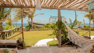 Basic Double Room, 1 Double Bed, Beach View | Terrace/patio