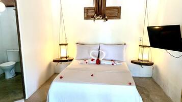 Standard Quadruple Room, Multiple Beds, Beach View, Beachfront | Free WiFi, bed sheets