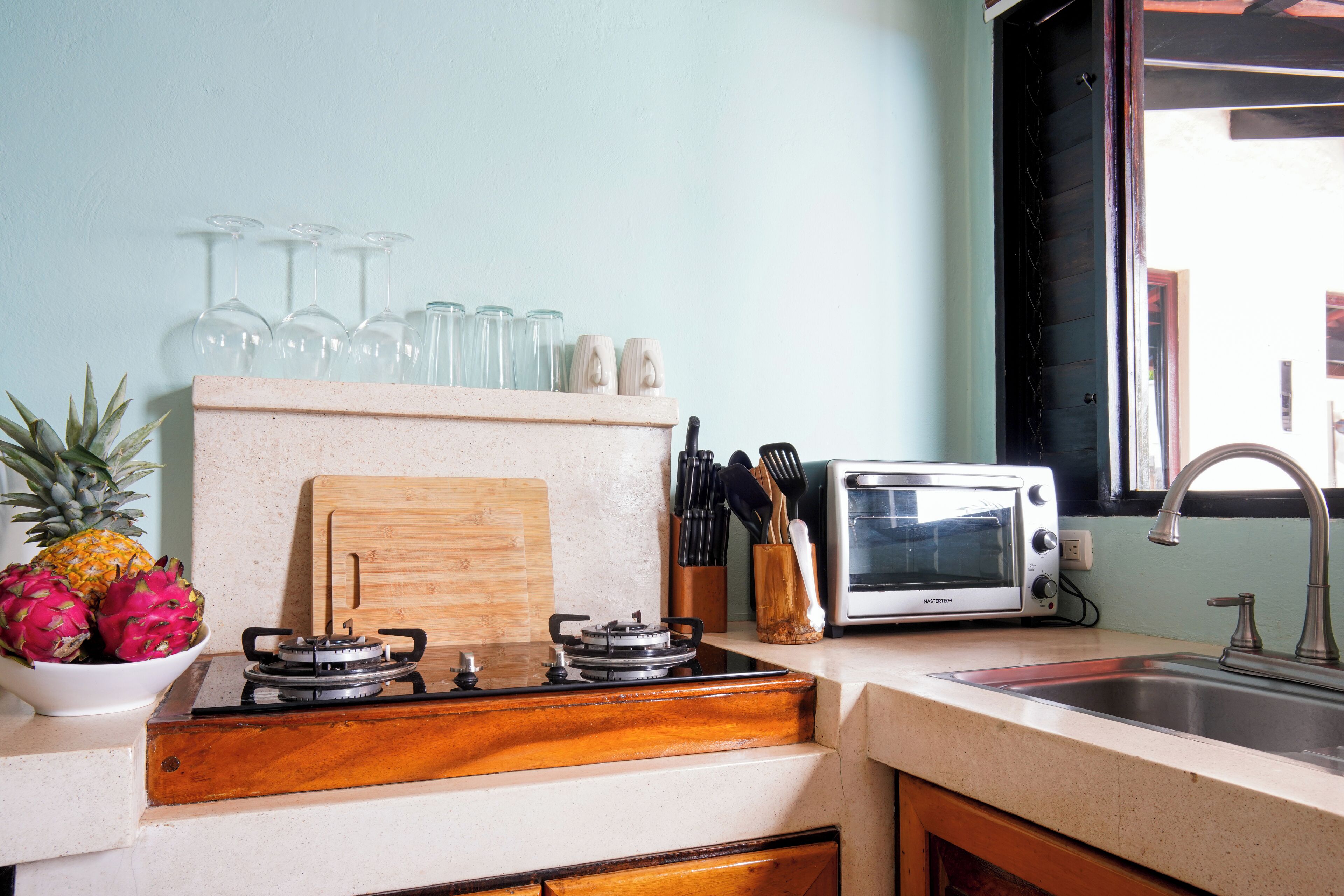 suite, 2 bedrooms, kitchen, ocean view | private kitchen | fridge