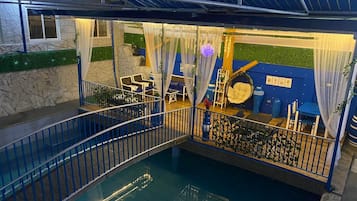 Indoor pool, 2 outdoor pools, cabanas (surcharge), sun loungers