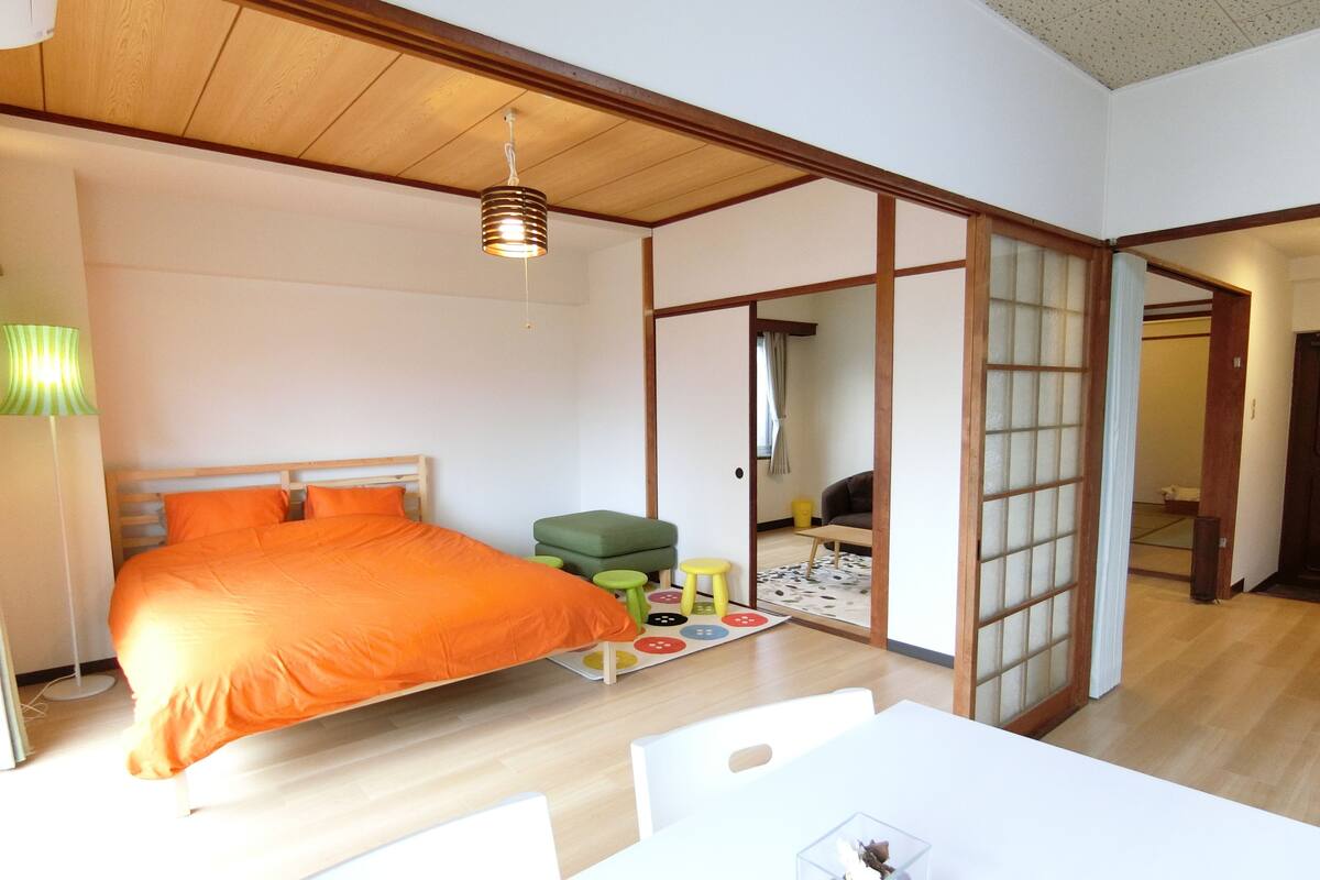 Departamento básico, 2 habitaciones (Check-in at Nogamihonkan Ryokan) | 1 habitación, escritorio, wifi gratis y decoración personalizada 