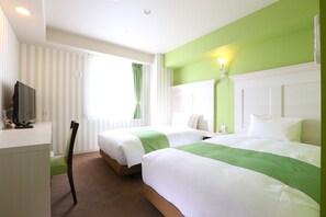 Twin Room, Non Smoking | Down duvets, in-room safe, desk, blackout curtains - KOKO HOTEL Nagoya Sakae South (Nagoya)
