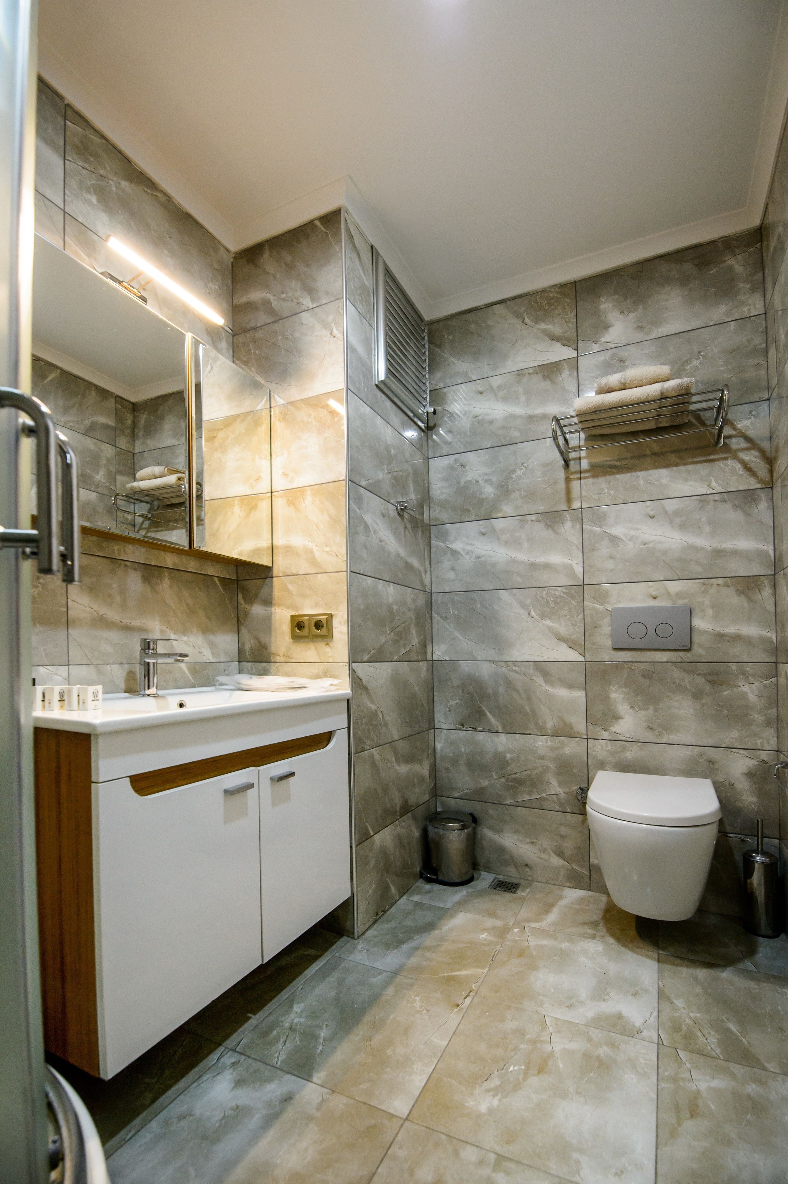 free toiletries, hair dryer, bathrobes, slippers